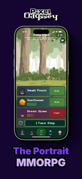 Captura de Pixel Odyssey: Simple MMORPG: combate en el mundo
